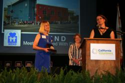 MEND CEO, Marianne Haver Hill; MEND Board Chair, Susan Blumenfield; and CaliforniaVolunteers Secretary of Service and Volunteering, Karen Baker